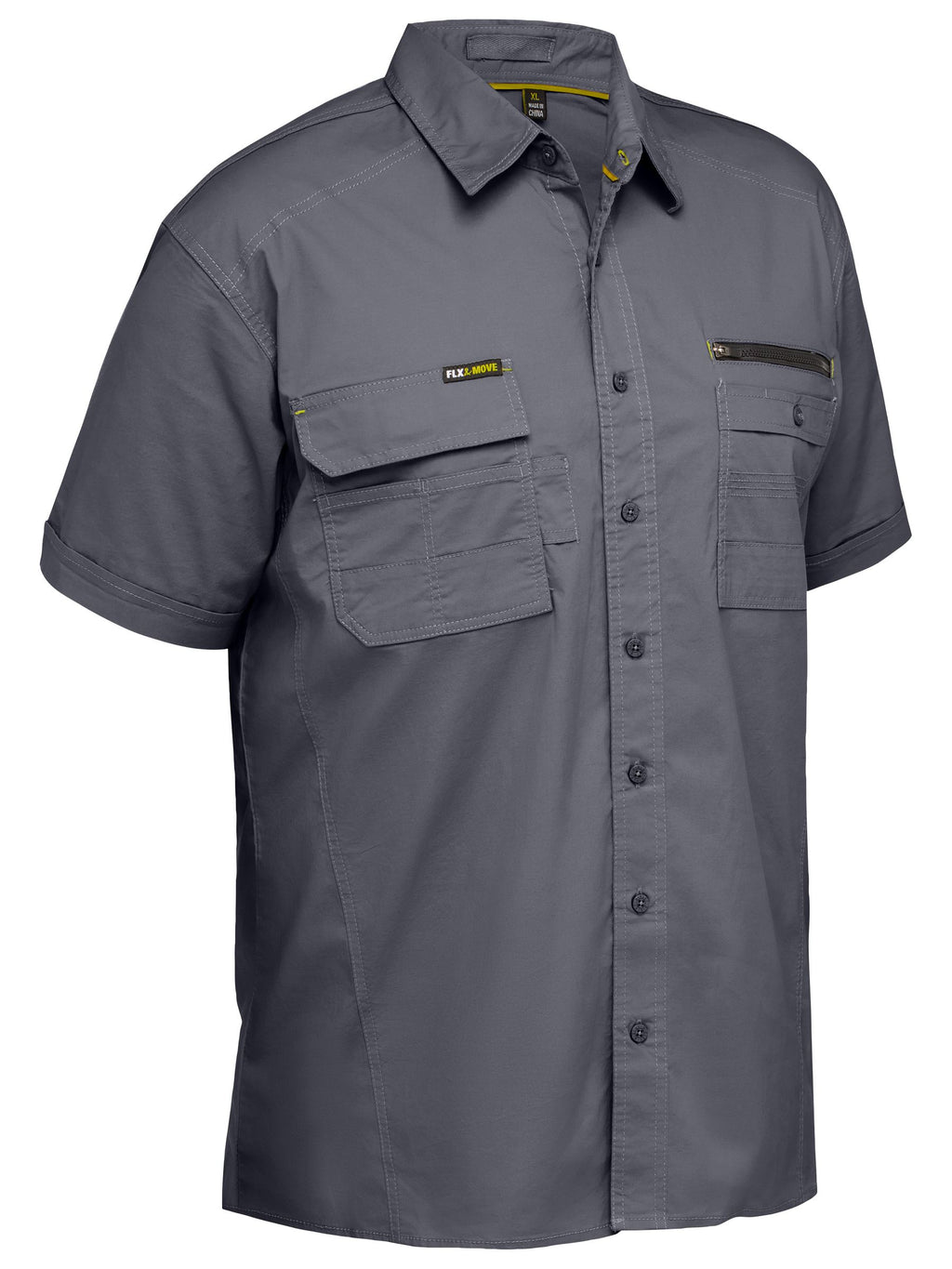 Flx & Move™ Utility Work Shirt - Charcoal