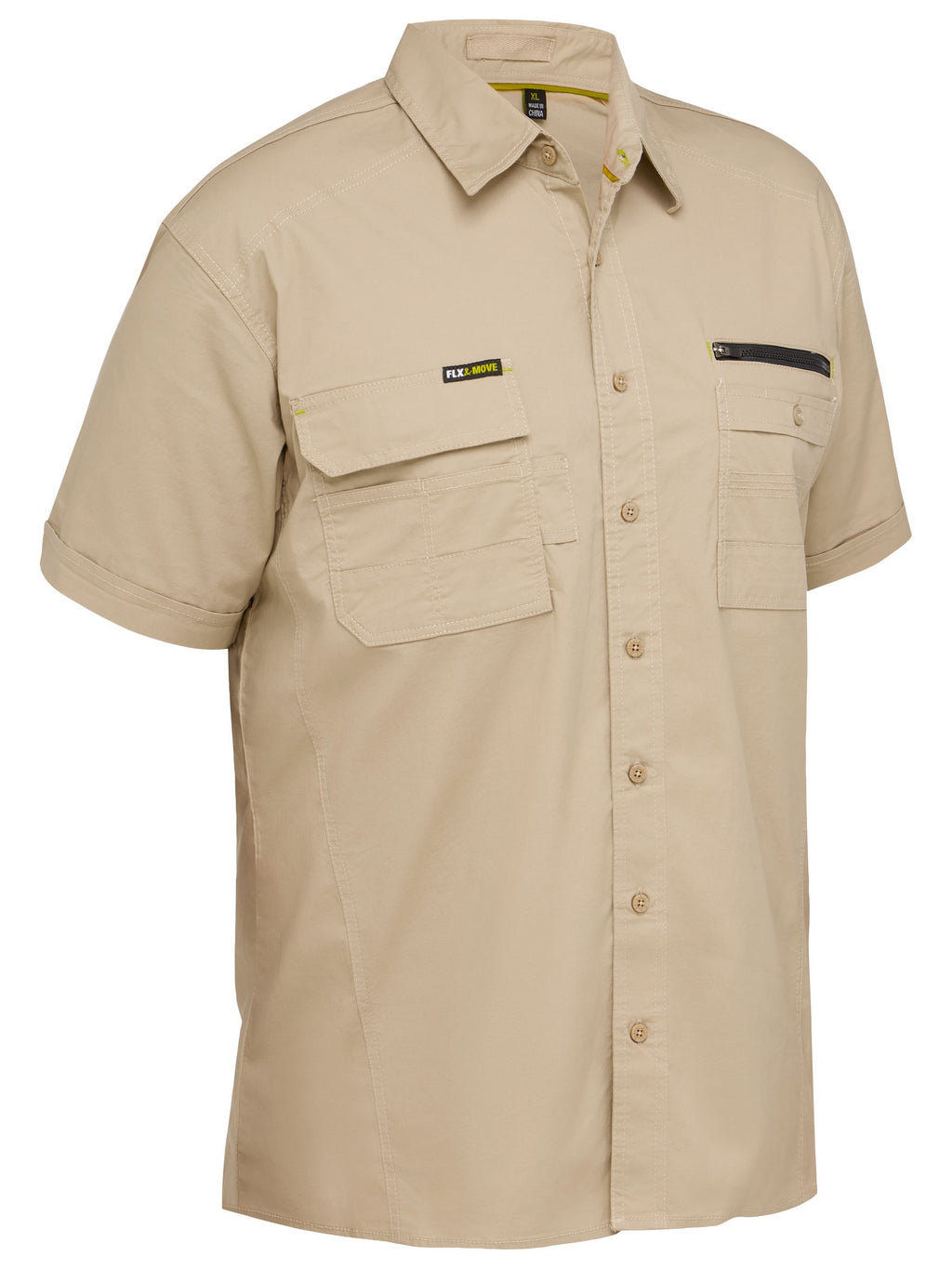 Flx & Move™ Utility Work Shirt - Stone