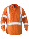 Recycle X Taped Hi Vis Drill Shirt - Orange