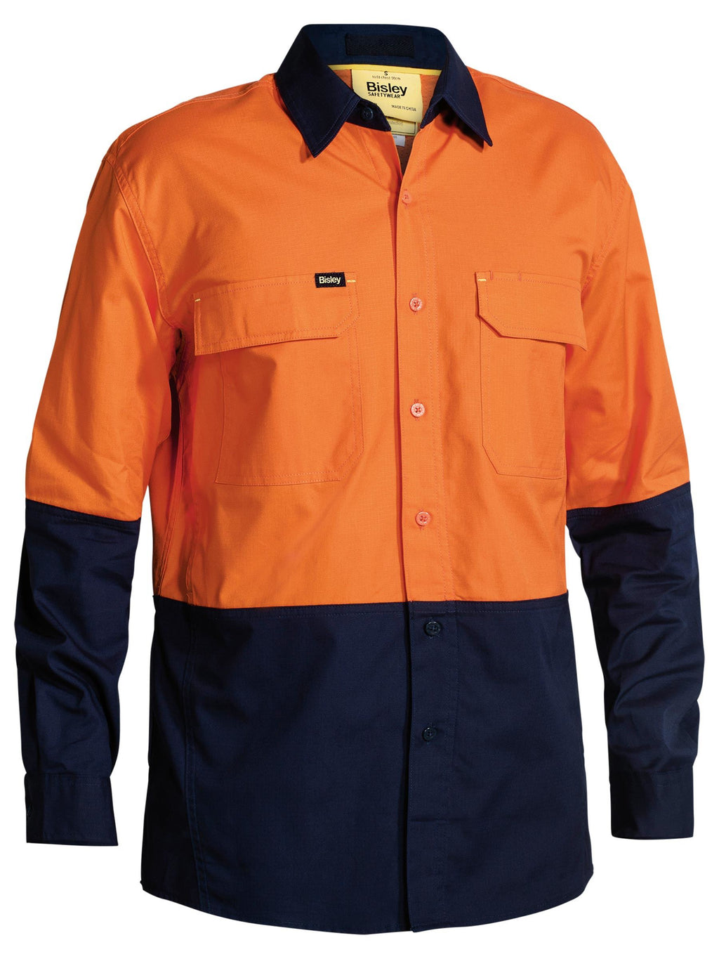 X Airflow™ Hi Vis Ripstop Shirt - Orange/Navy