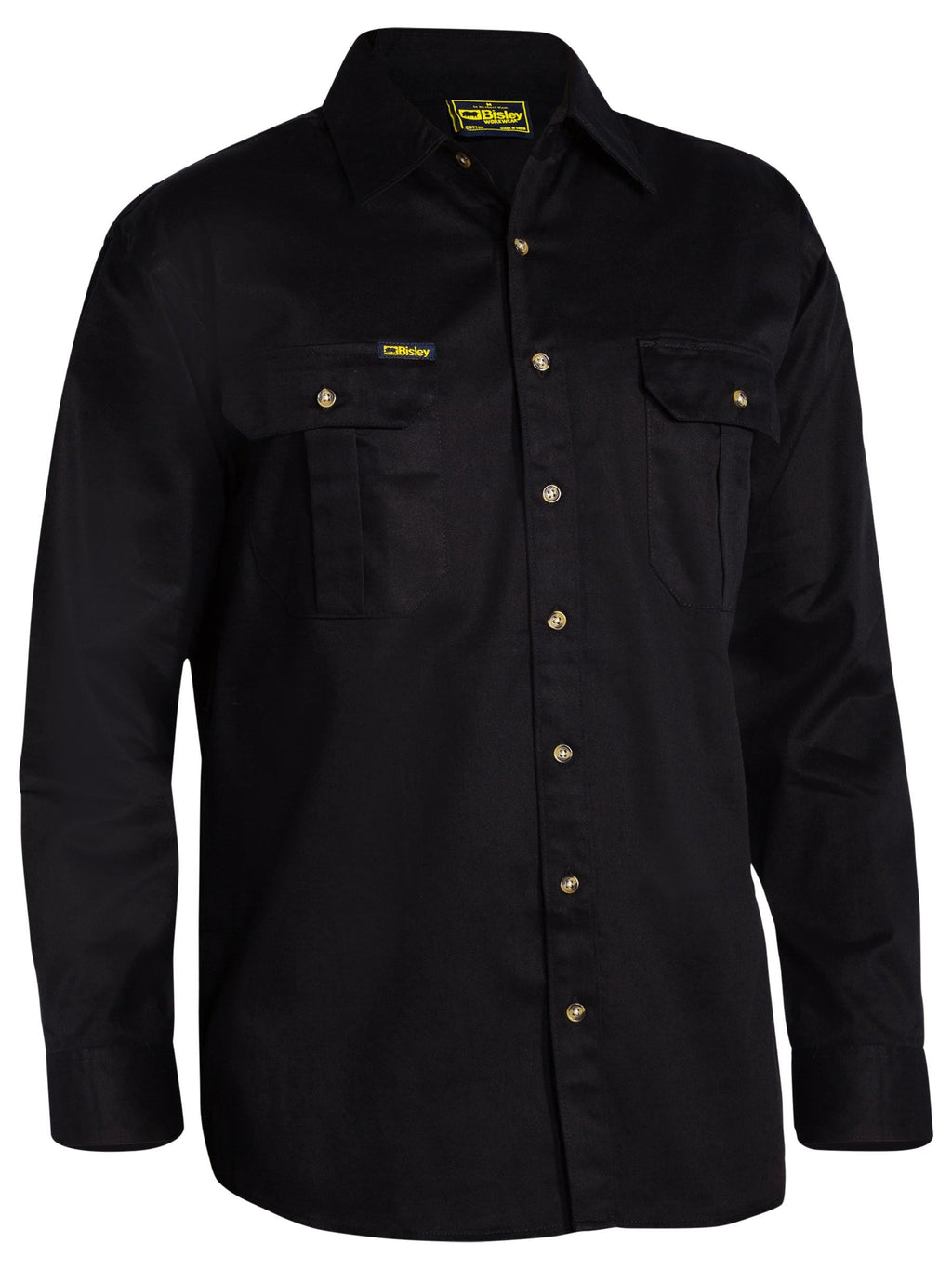 Original Cotton Drill Shirt - Long Sleeve - Black