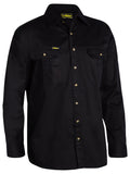 Original Cotton Drill Shirt - Long Sleeve - Black