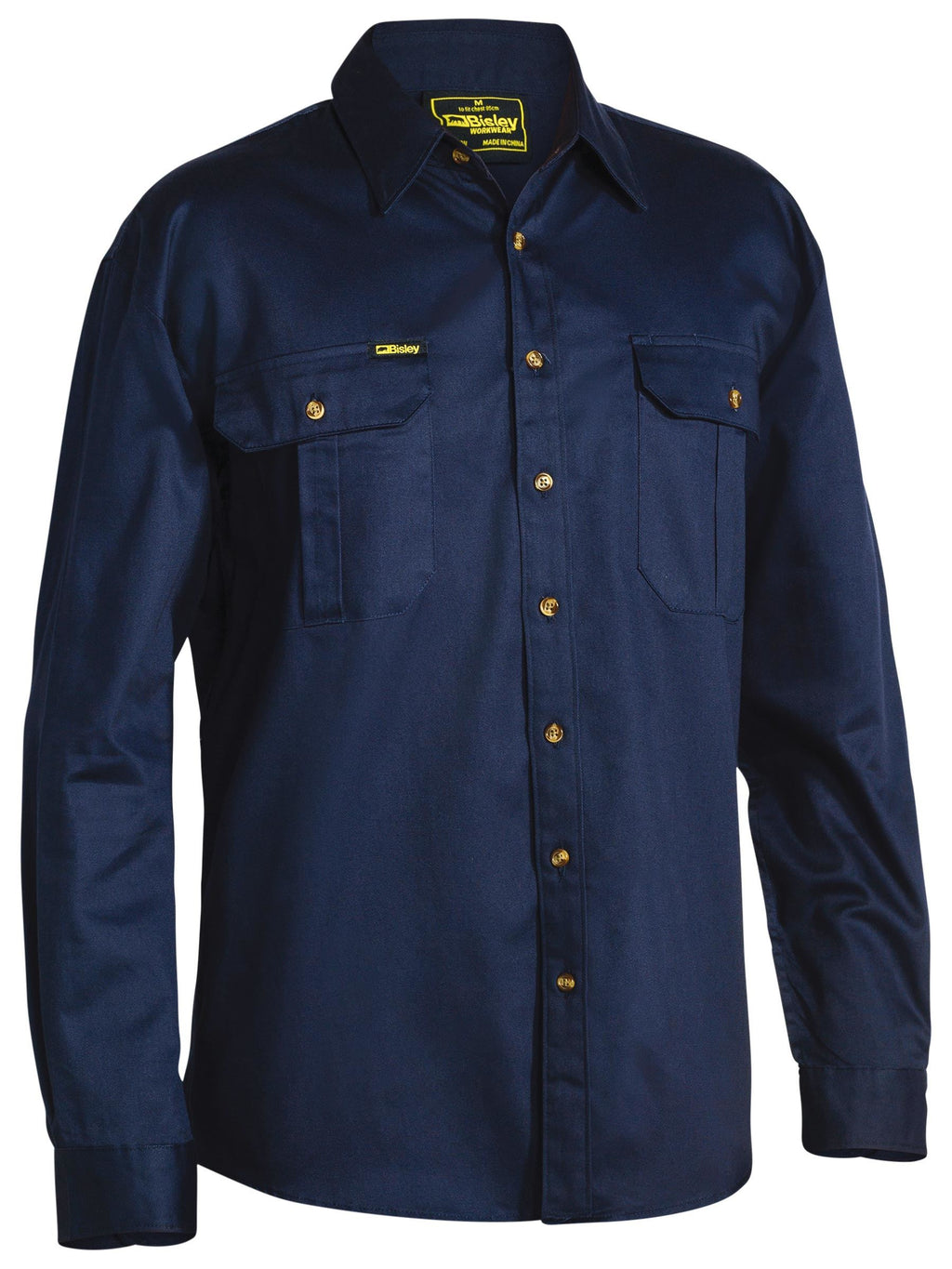 Original Cotton Drill Shirt - Long Sleeve - Navy