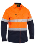 X Airflow™ Hi Vis Taped Stretch Ripstop Shirt - Orange/Navy