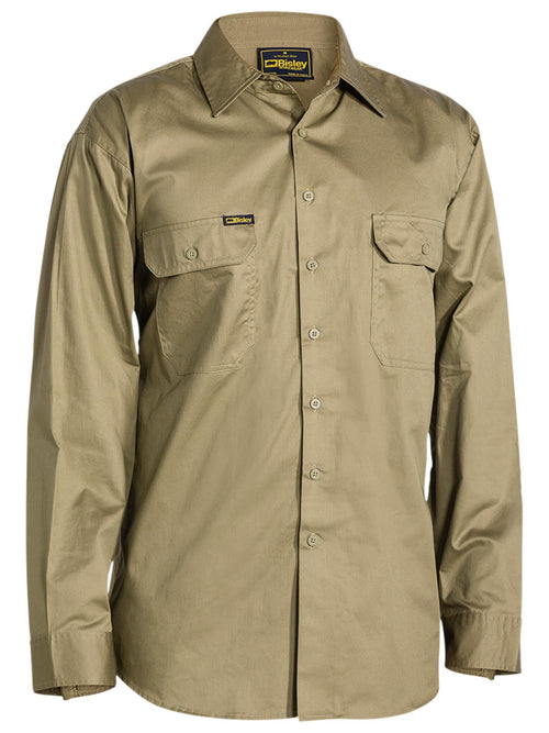 Cool Lightweight Drill Shirt - Khaki