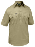 Closed Front Cool Lightweight Shirt - Khaki