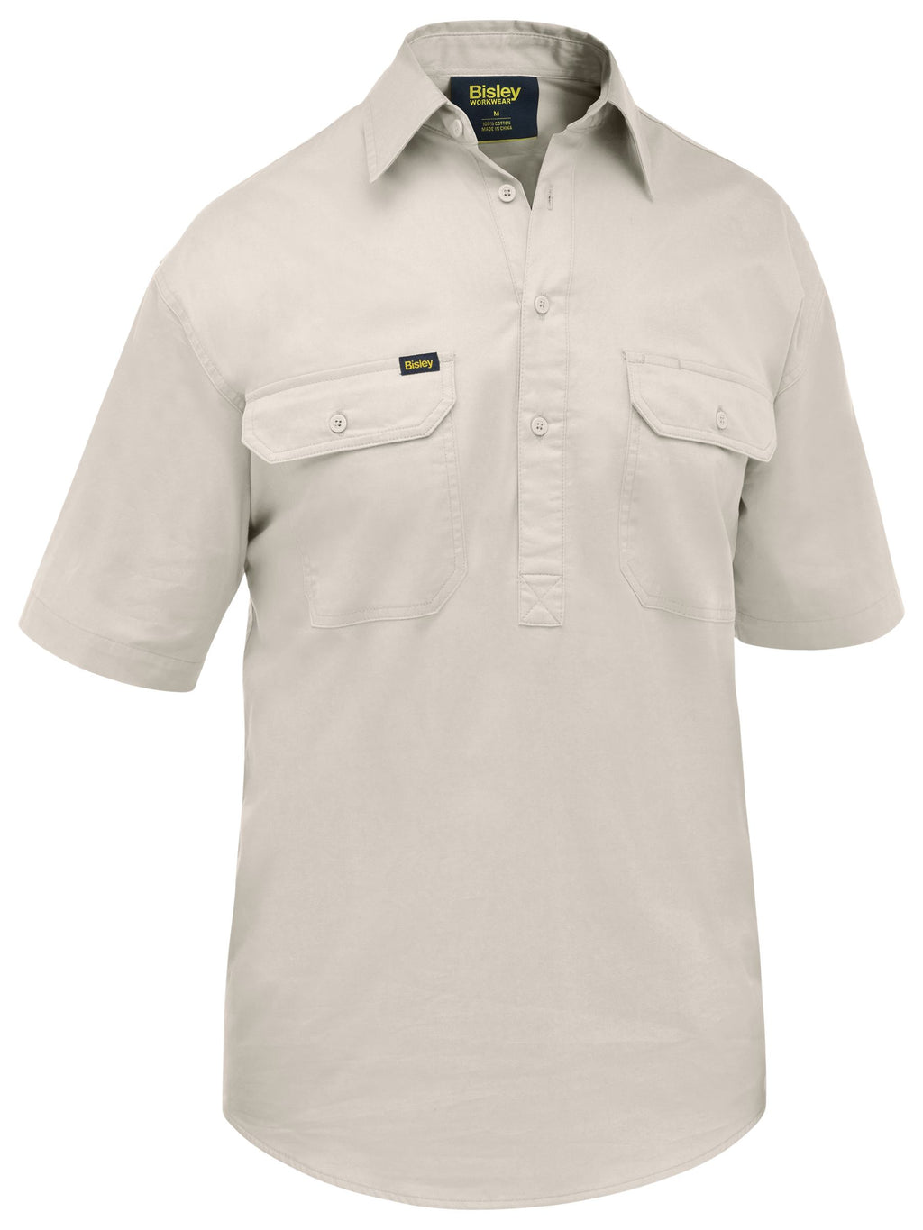 Closed Front Cool Lightweight Shirt - Sand