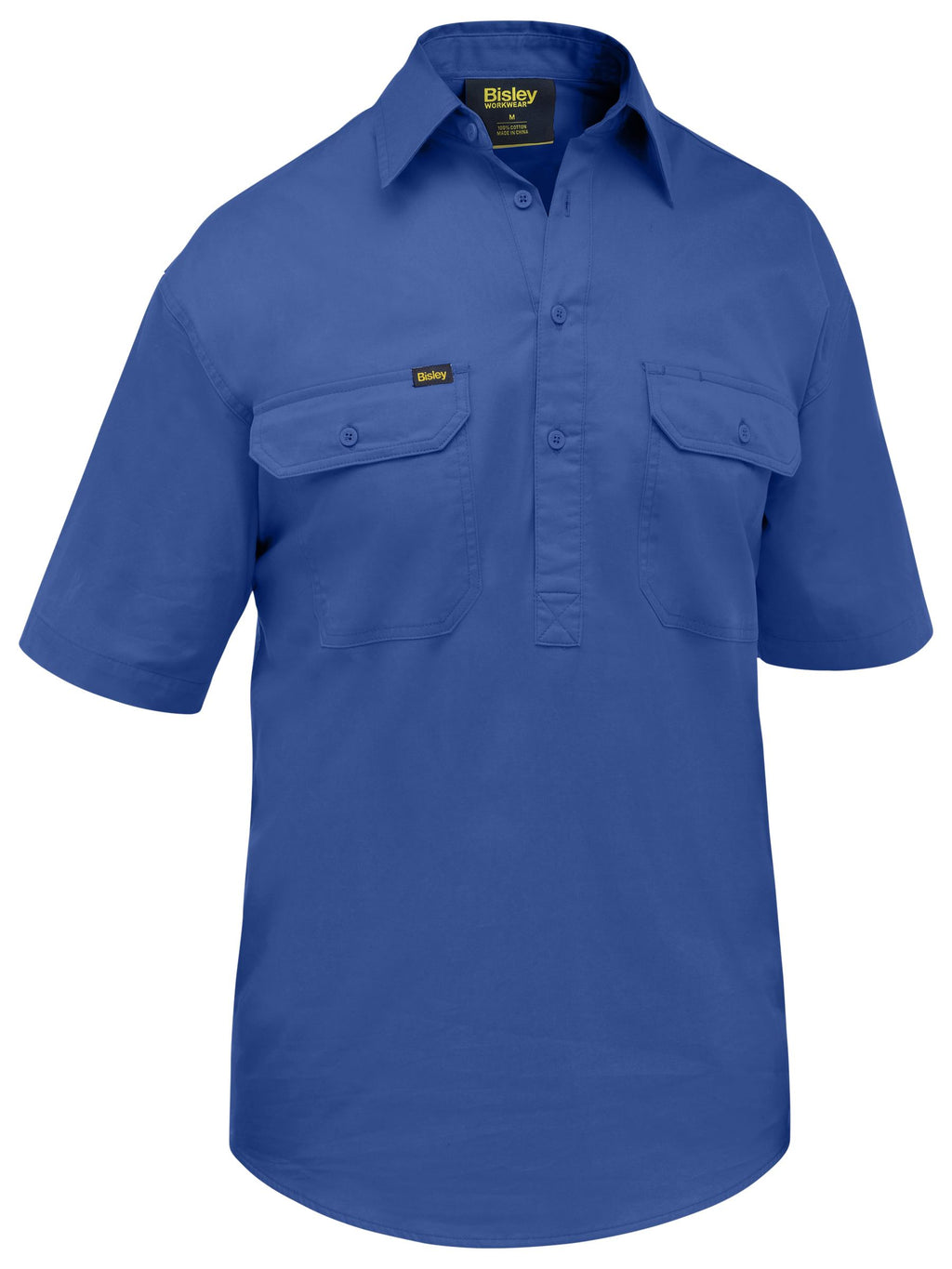 Closed Front Cool Lightweight Shirt - Royal