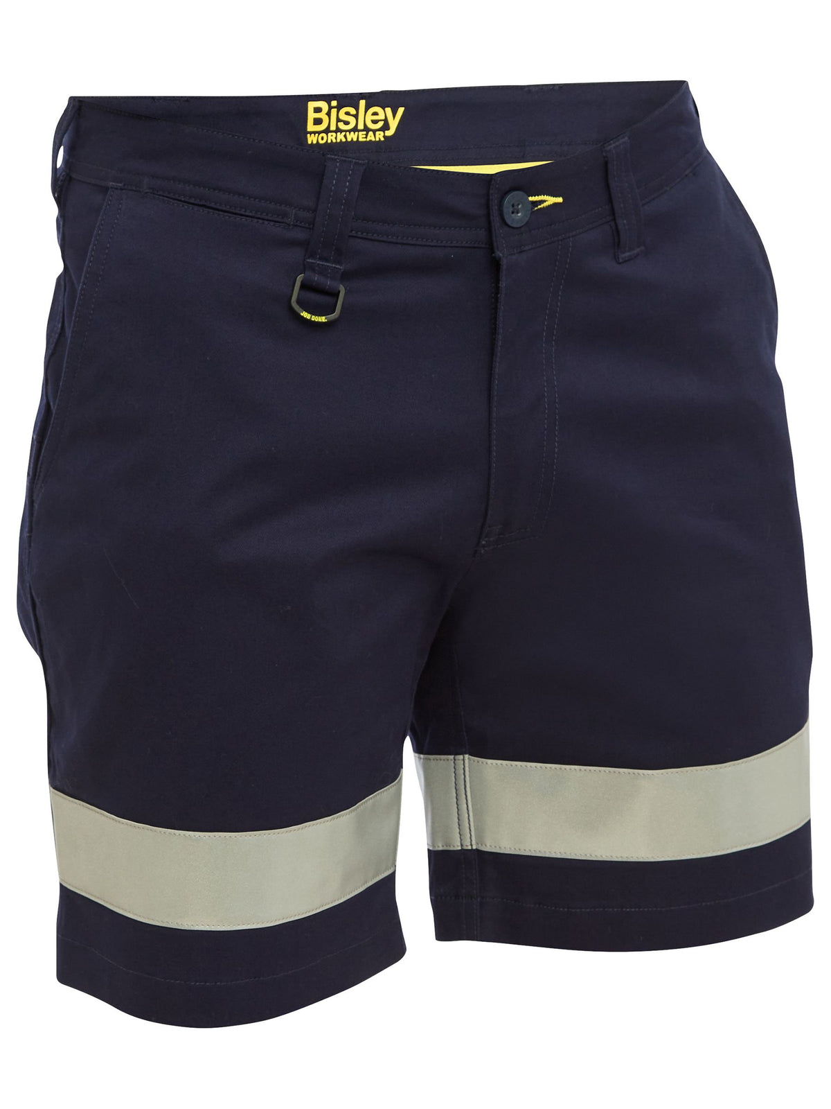 Taped Stretch Cotton Drill Short Short - Navy