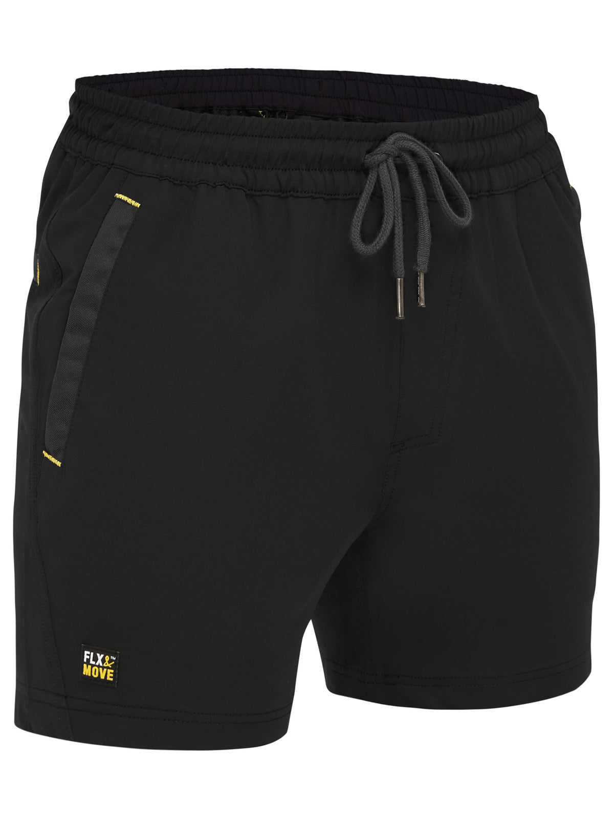 Flx & Move™ 4-Way Stretch Elastic Waist Short - Black