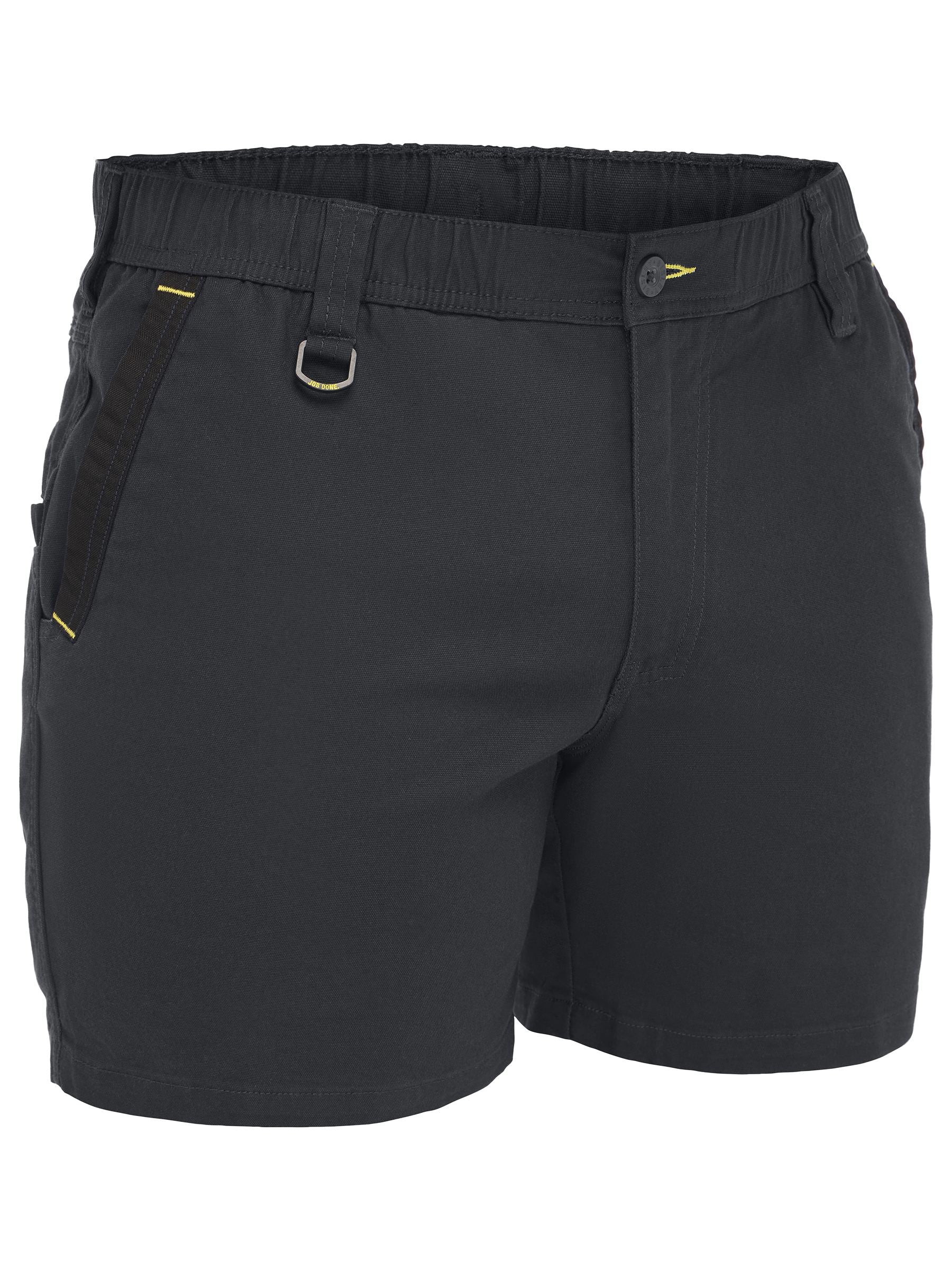 Flx & Move™ Elastic Waist Stretch Short Shorts - Black