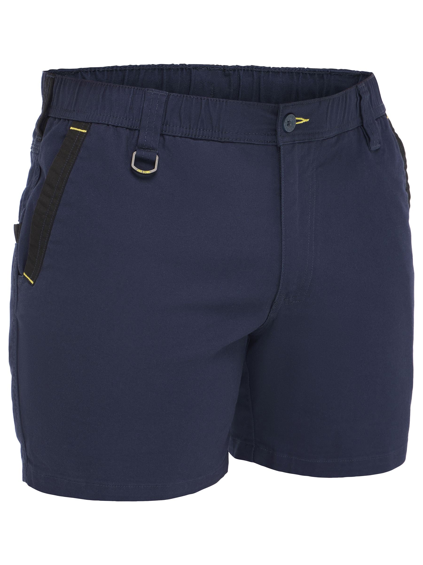 Flx & Move™ Elastic Waist Stretch Short Shorts - Navy