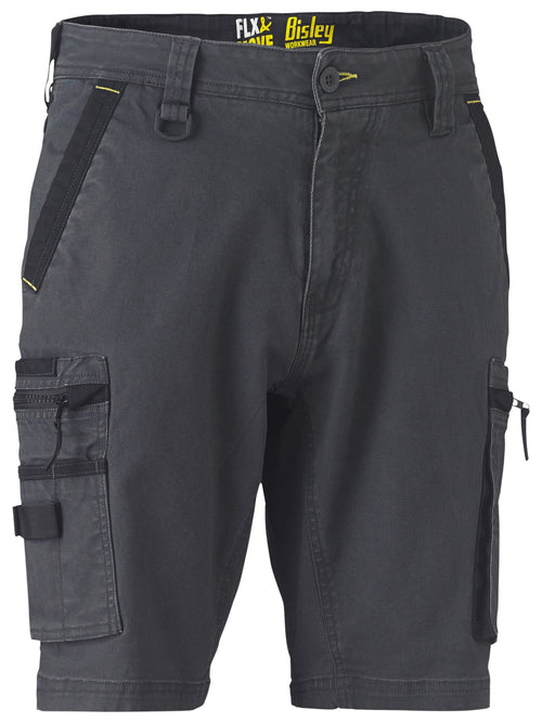 Flx & Move™ Stretch Utility Zip Cargo Short - Charcoal