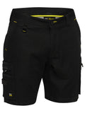 Flx and Move™ Stretch Denim Zip Cargo Shorts - Black