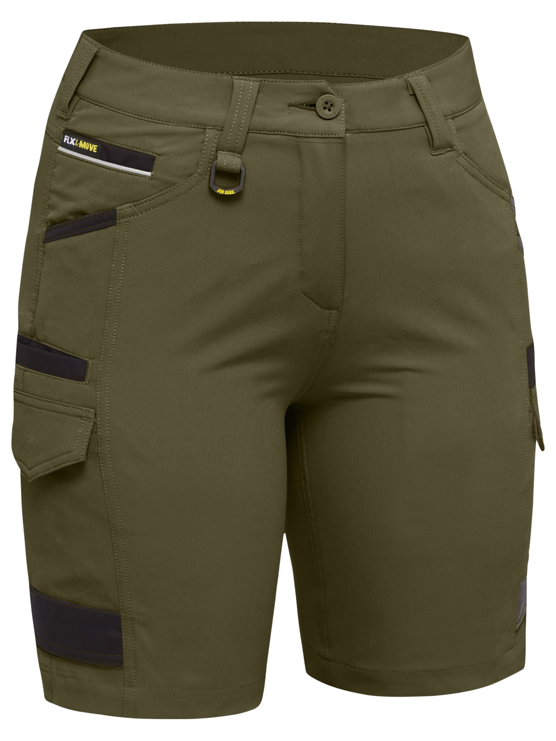 Women's Flx & Move™ 4-Way Stretch Zip Cargo Short - Green