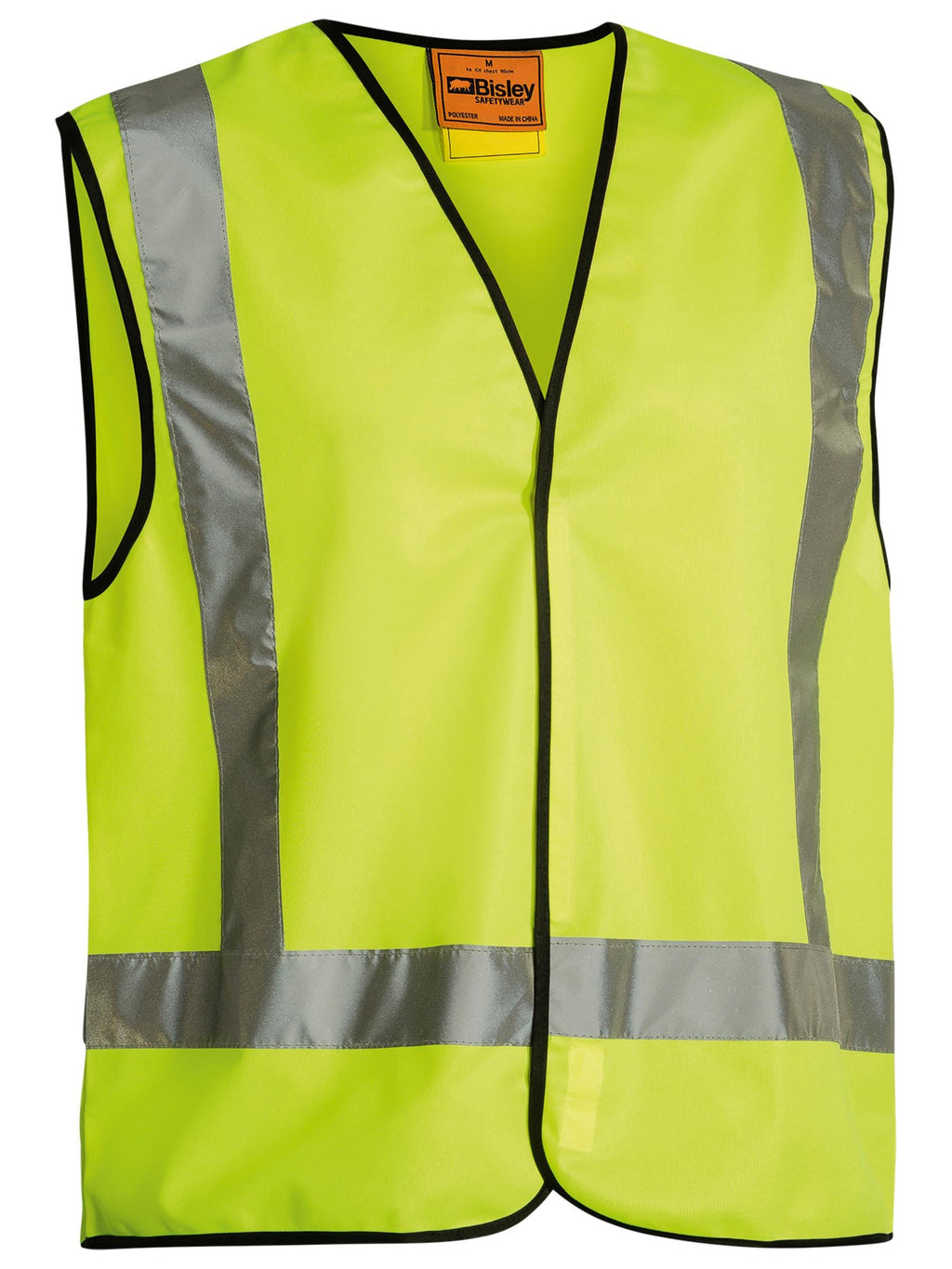 Taped X Back Hi Vis Vest - Yellow