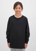 Basis Kids Long Sleeve Tee - Black