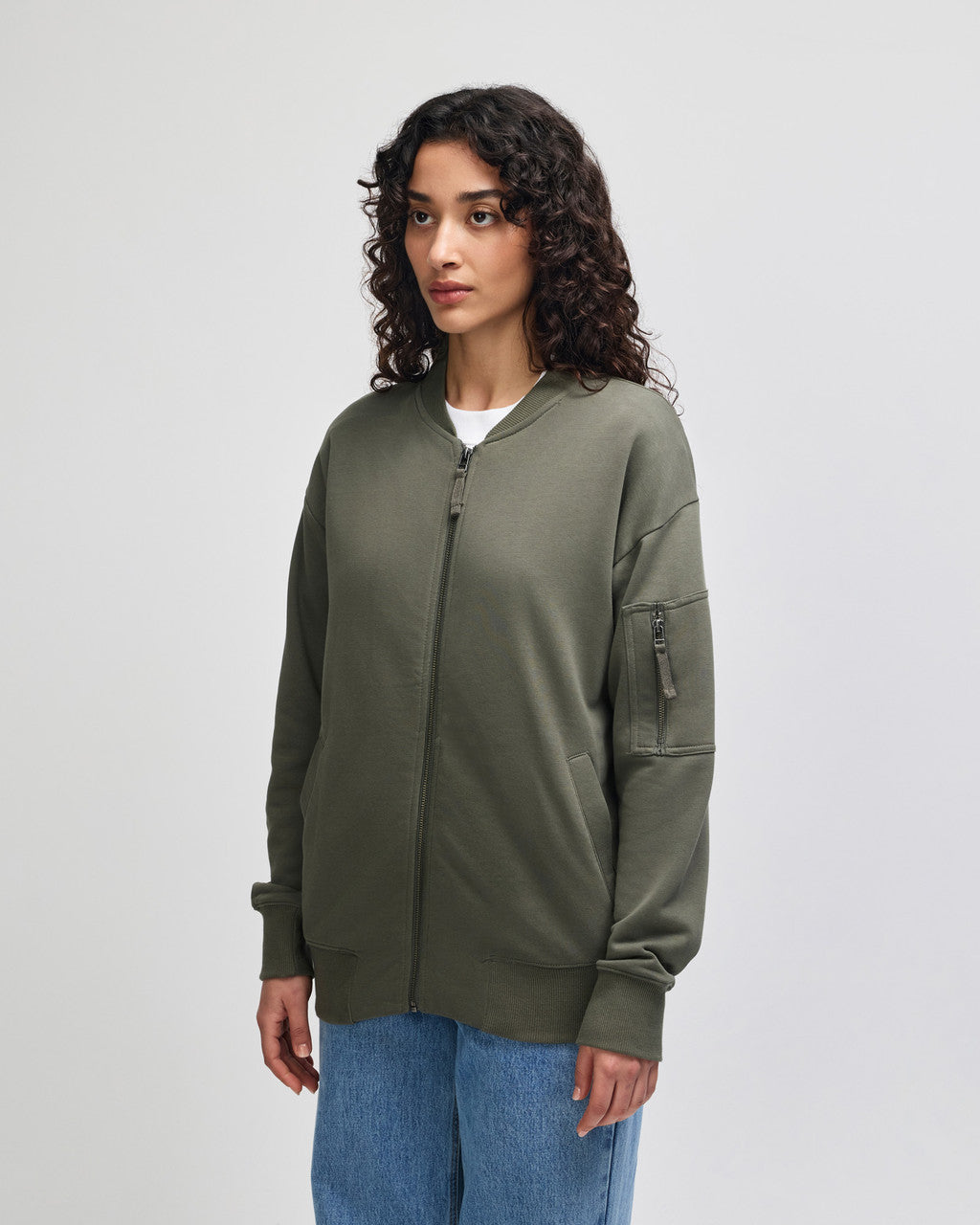 American Apparel French Terry Unisex Bomber Jacket
