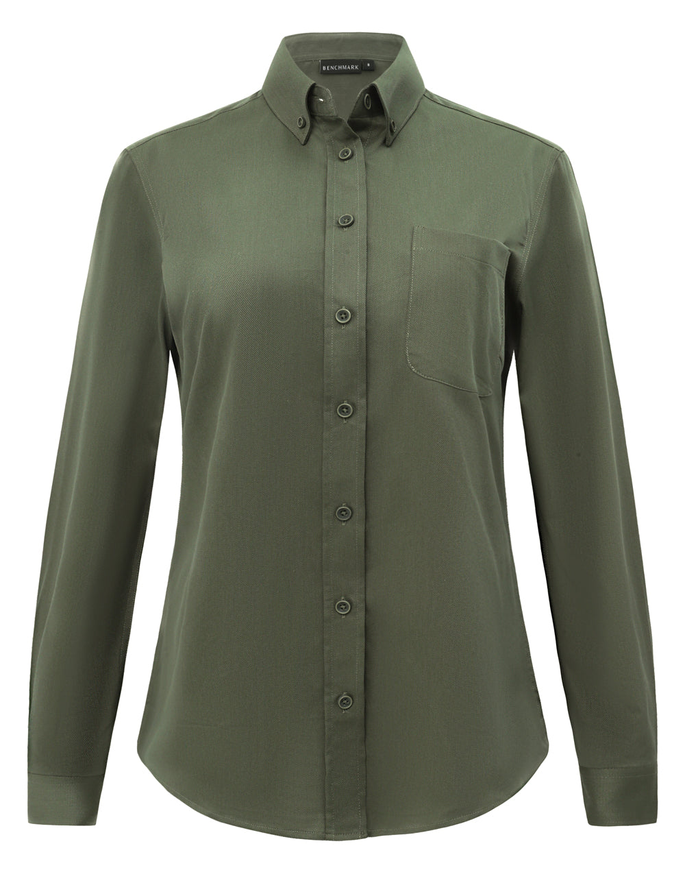 M8009L Womens Smart Casual Cotton Blend L/S Shirt