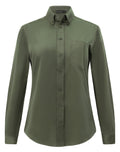 M8009L Womens Smart Casual Cotton Blend L/S Shirt