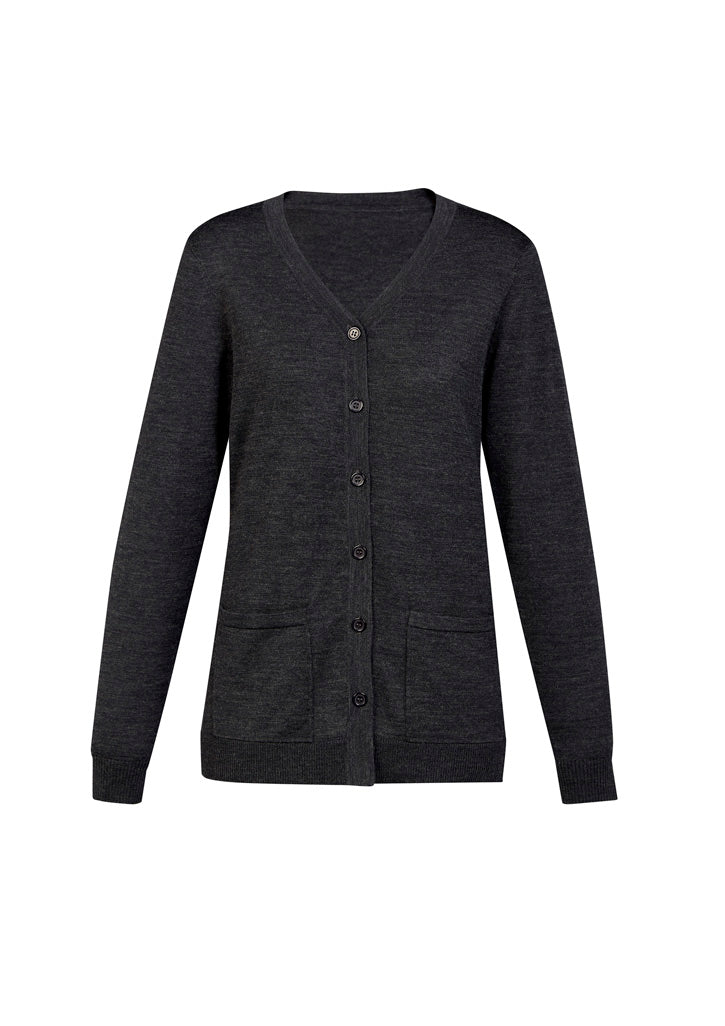 BIZ CARE WOMENS BUTTON FRONT CARDIGAN CK045LC