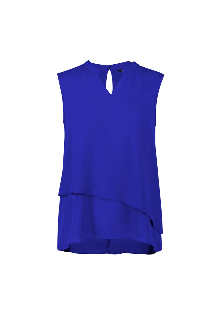 RB260LN Womens Seville Sleeveless Layered Blouse