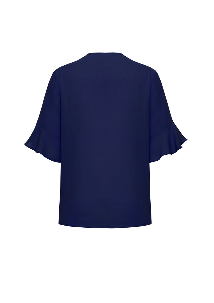 RB966LS Womens Aria Fluted Sleeve Blouse