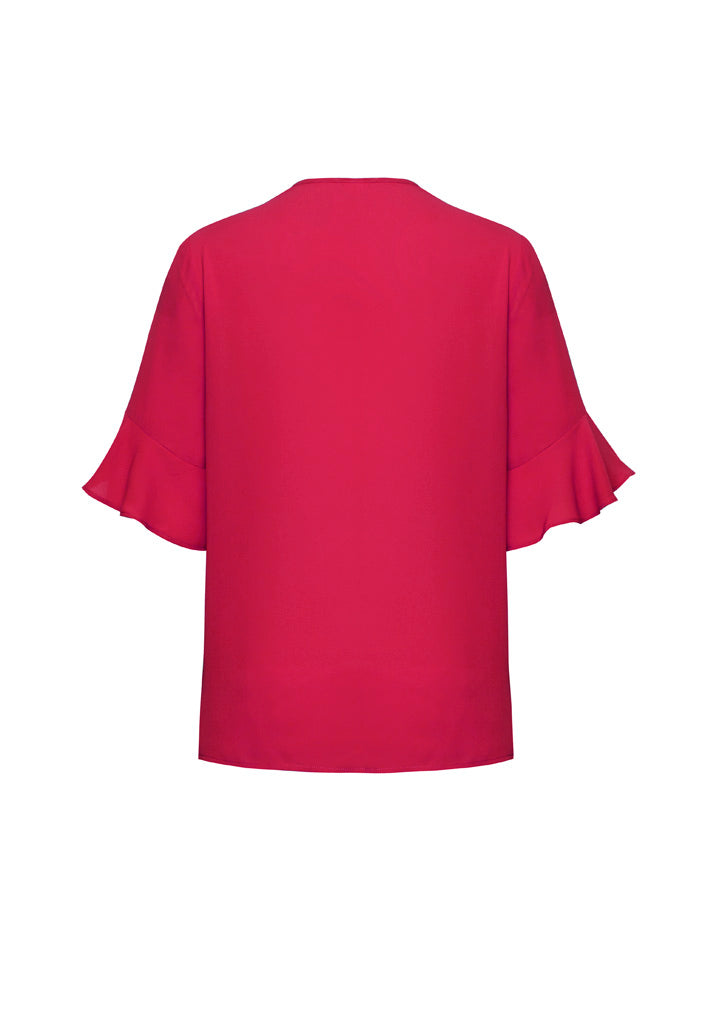 RB966LS Womens Aria Fluted Sleeve Blouse