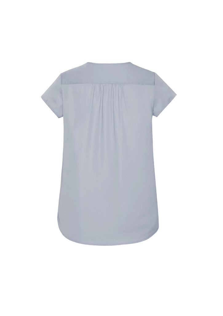 RB967LS Womens Kayla V-Neck Pleat Blouse