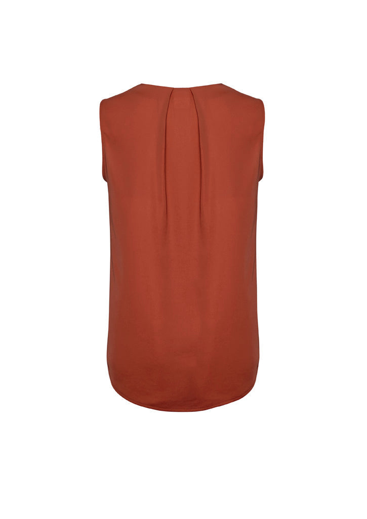 RB973LN Womens Estelle Sleeveless Pleat Detail Blouse