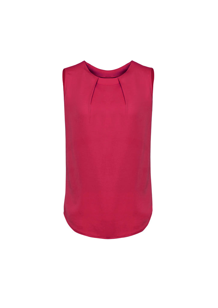 RB973LN Womens Estelle Sleeveless Pleat Detail Blouse