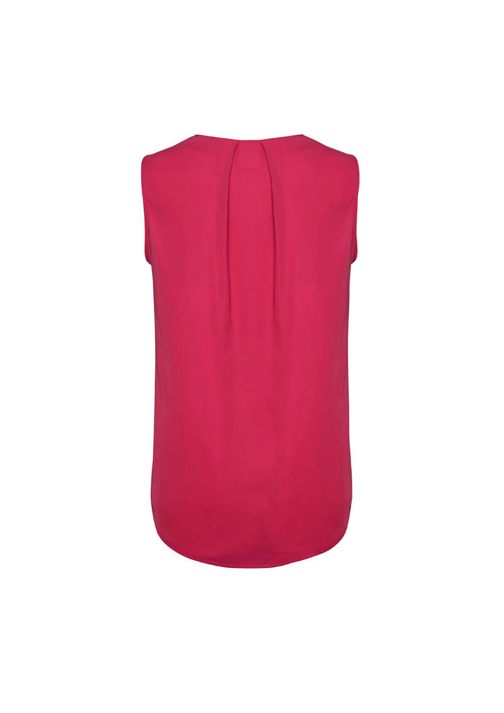 RB973LN Womens Estelle Sleeveless Pleat Detail Blouse