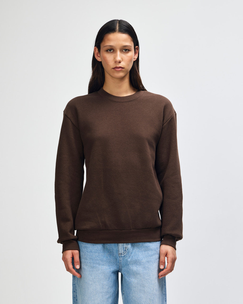 American Apparel Reflex Fleece Unisex Crewneck Sweatshirt - Brown