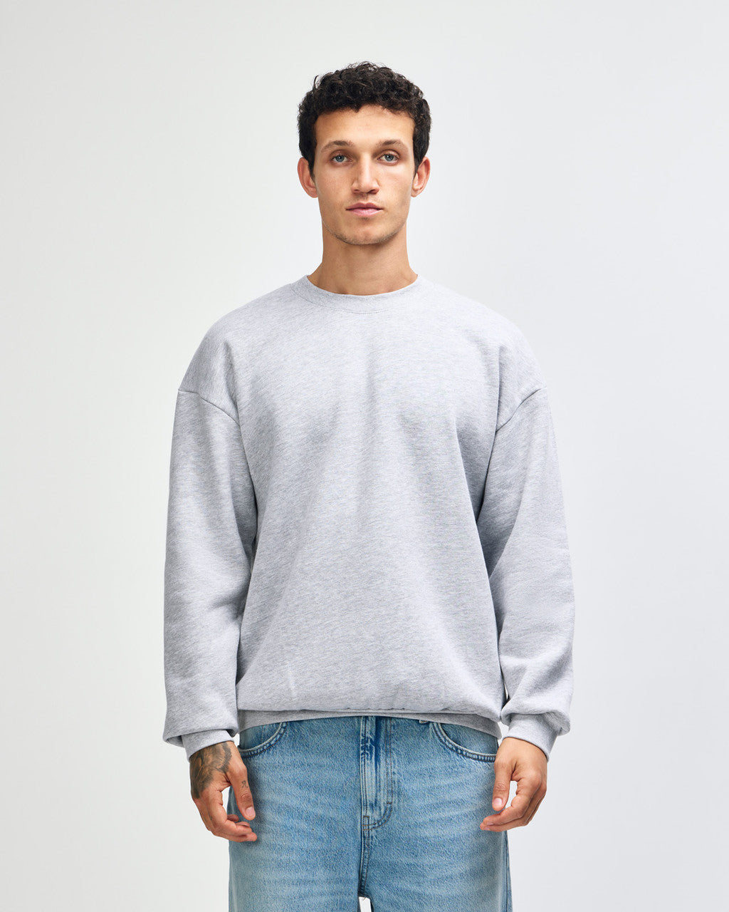 American Apparel Reflex Fleece Unisex Crewneck Sweatshirt - Heather Grey