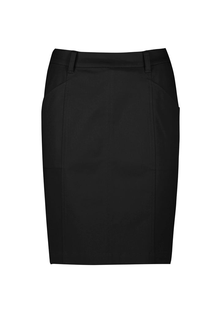 RGS264L Womens Mid Waist Stretch Chino Skirt