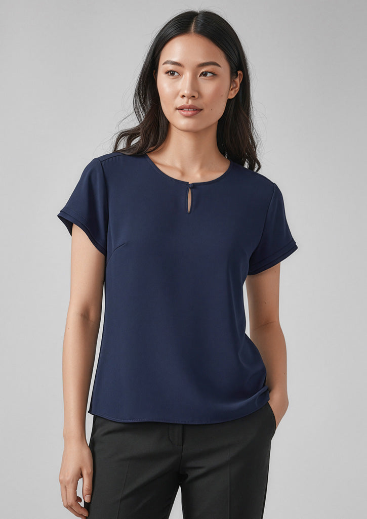 RU569LS Womens Evelyn Short Sleeve Blouse