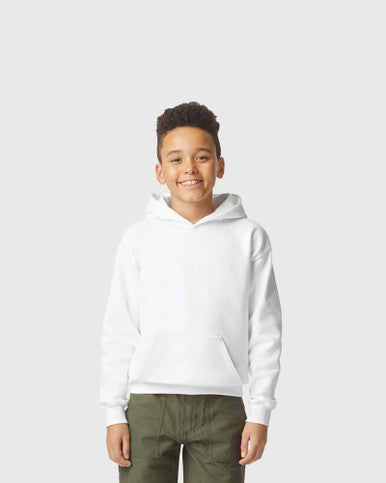 Gildan Softstyle Youth Hooded Sweatshirt - White