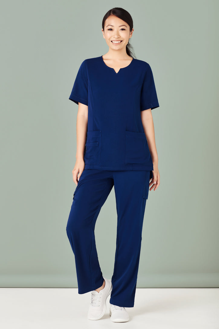 Biz Care Women's Avery Multi-Pocket Straight Leg Pant CSP944LL