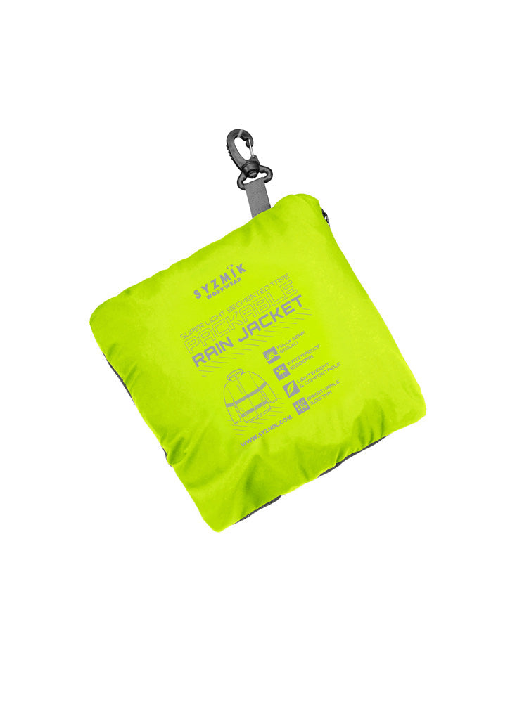 Unisex Super Light Segmented Tape Packable Rain Jacket ZJ560