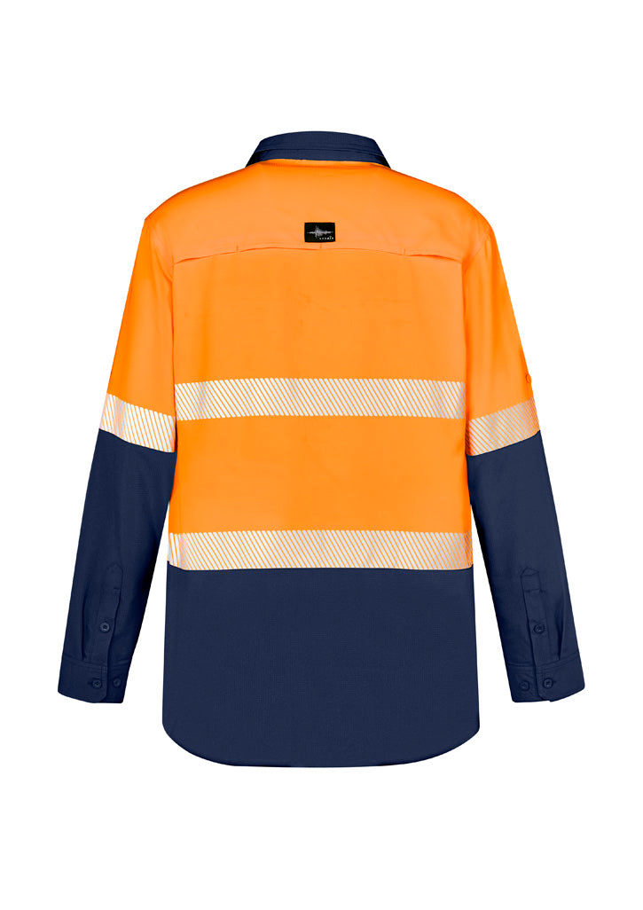 Syzmik Mens Hi Vis Outdoor Segmented Tape L/S Shirt ZW470