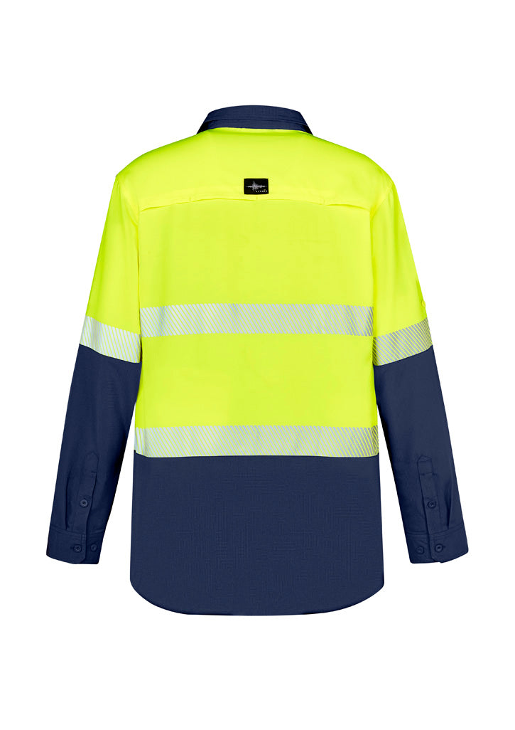 Syzmik Mens Hi Vis Outdoor Segmented Tape L/S Shirt ZW470