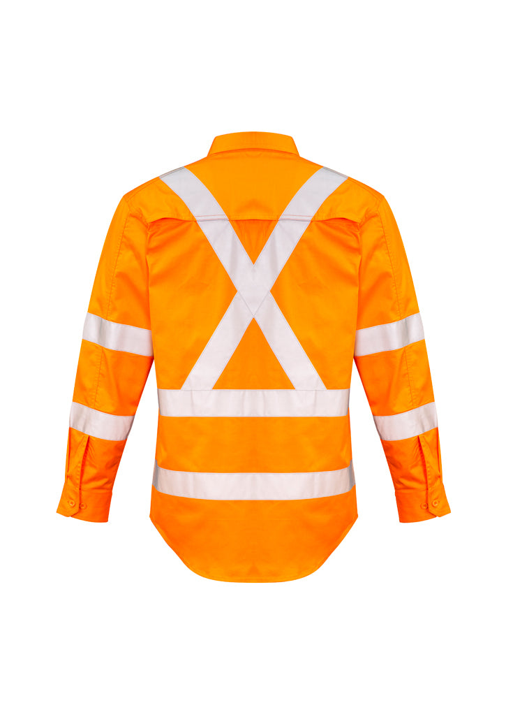 Syzmik Mens Hi Vis X Back Taped Shirt ZW690