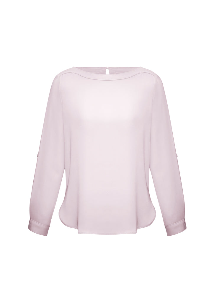 Ladies Madison Boatneck Blouse - S828LL
