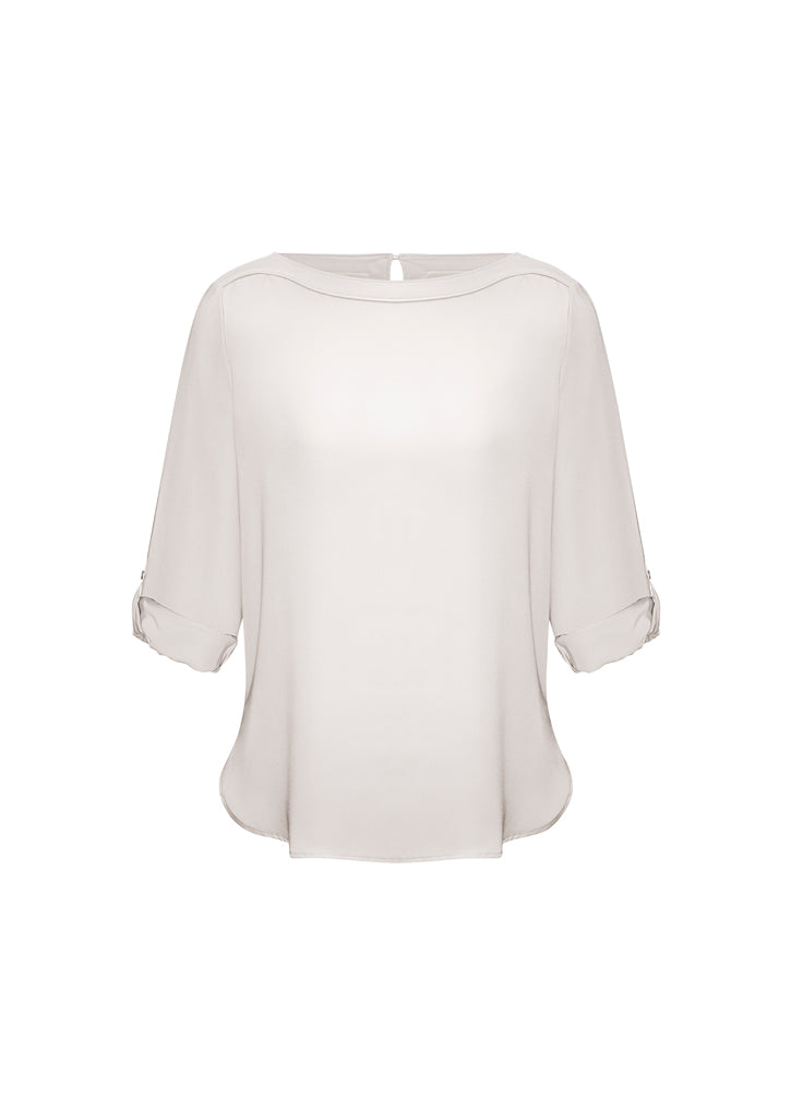 Ladies Madison Boatneck Blouse - S828LL