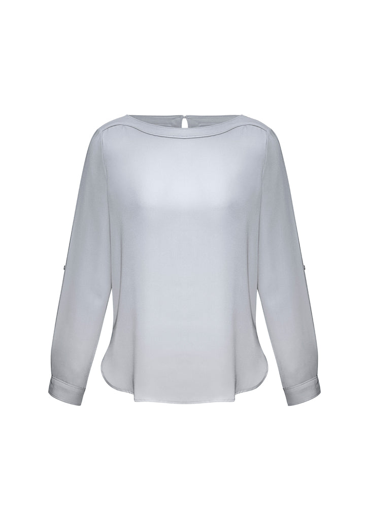 Ladies Madison Boatneck Blouse - S828LL