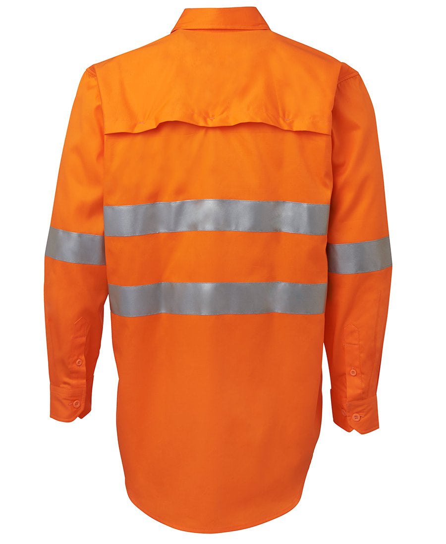 JB's Wear Hi Vis L/S (D+N) 150G Work Shirt 6DNWL