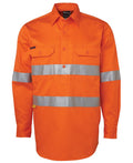 JB's Wear Hi Vis L/S (D+N) 190g Close Front Shirt 6HWCF