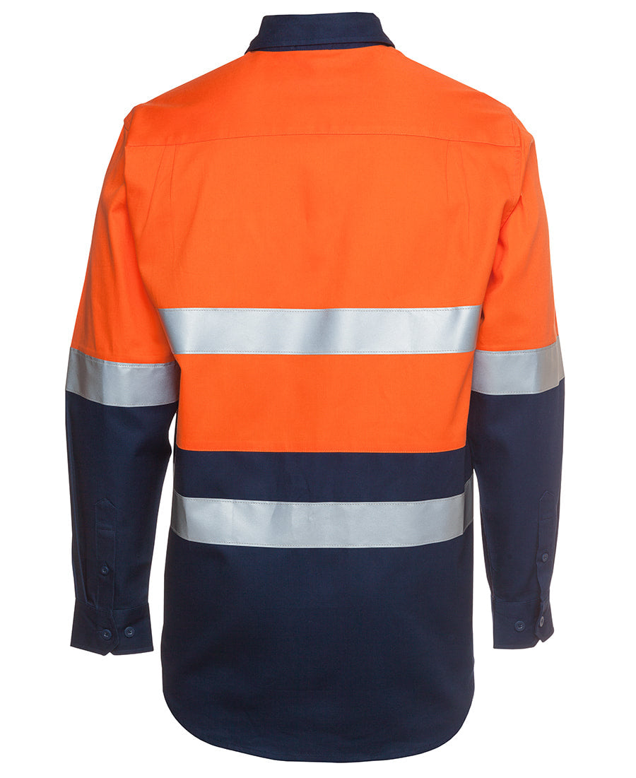 JB's Wear Hi Vis (D+N) L/S 190G Shirt 6HLS