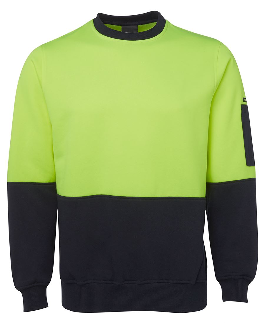 JB's Wear Hi Vis Fleecy Crew 6HVCN