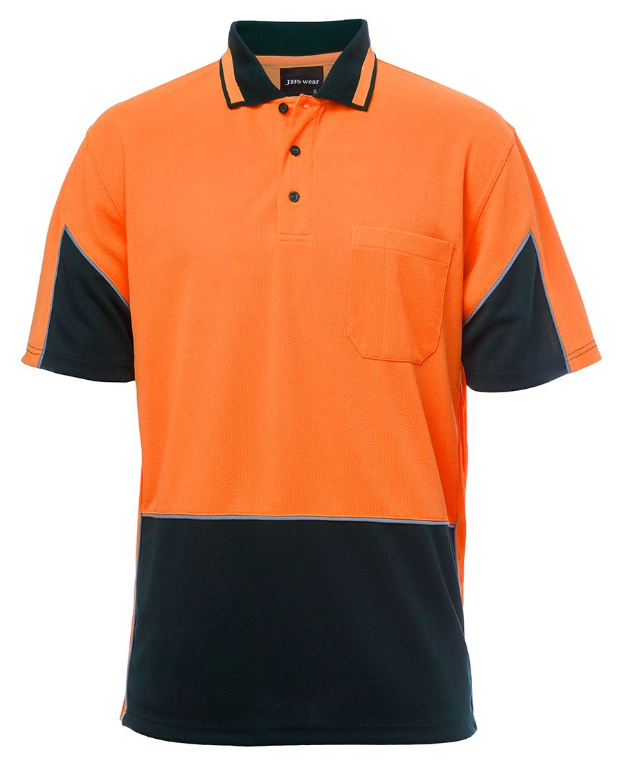 JB's Wear HI VIS S/S GAP POLO 6HVGS